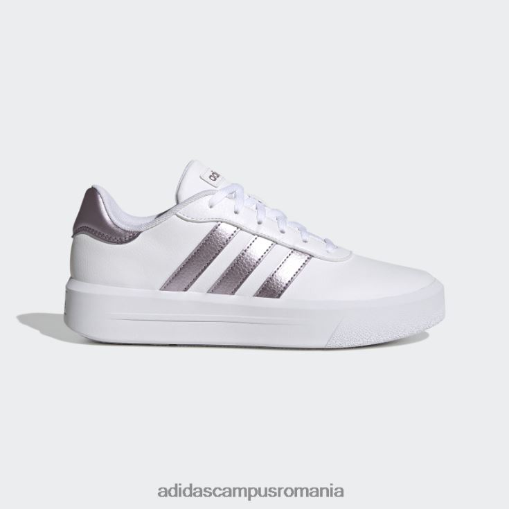 adidas campus romania pantofi platforma curte mov mat met femei alb/violet mat met/violet J266N216344