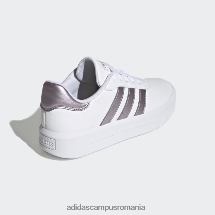 adidas campus romania pantofi platforma curte mov mat met femei alb/violet mat met/violet J266N216344
