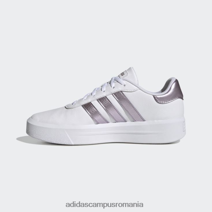 adidas campus romania pantofi platforma curte mov mat met femei alb/violet mat met/violet J266N216344