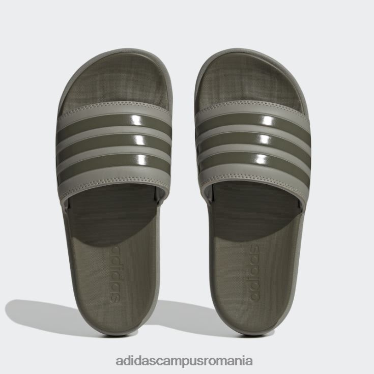 adidas campus romania platformă adilette tobogane argintiu pietriș femei pietriș/măslin argintiu J266N28383