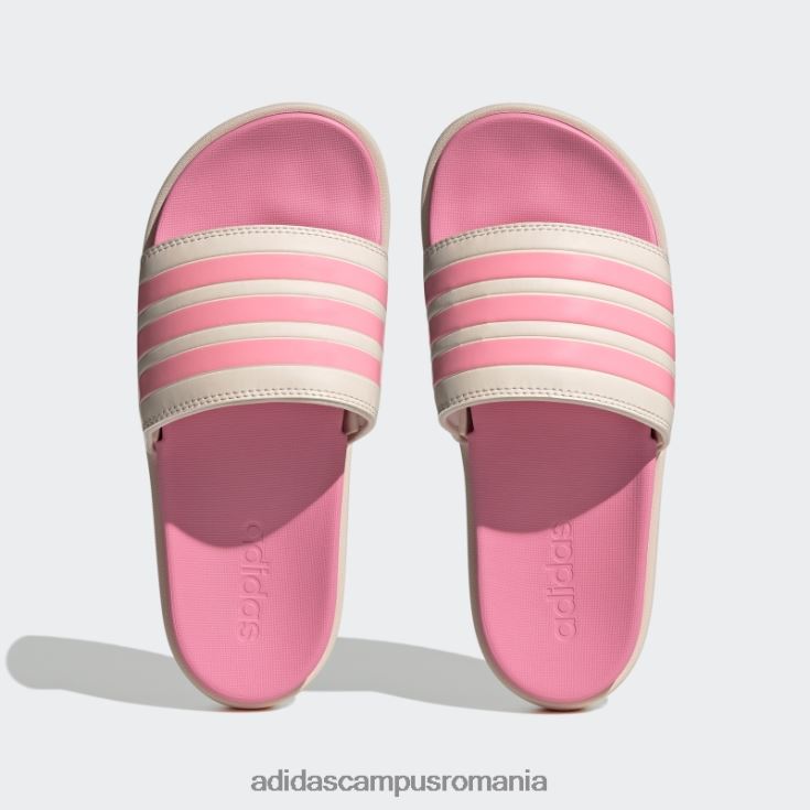 adidas campus romania platforma adilette tobogane quartz femei quartz/beam pink/taupe met J266N28462