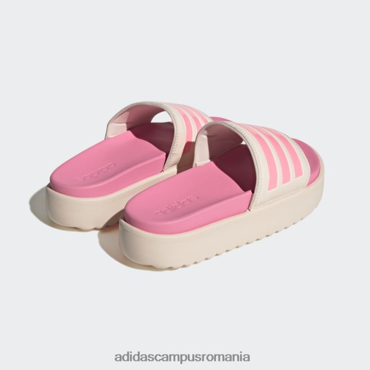 adidas campus romania platforma adilette tobogane quartz femei quartz/beam pink/taupe met J266N28462