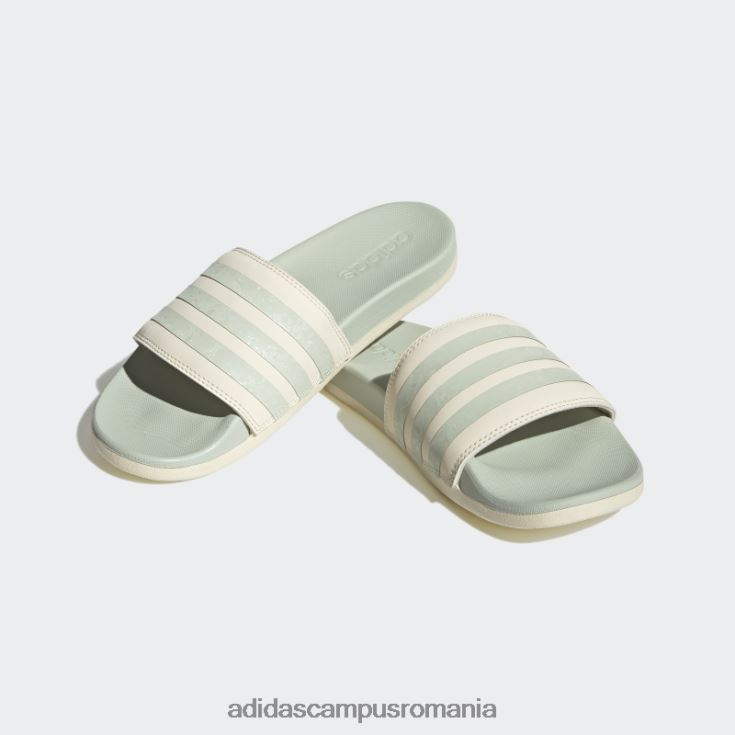 adidas campus romania sandale adilette comfort verde femei alb/verde J266N28455