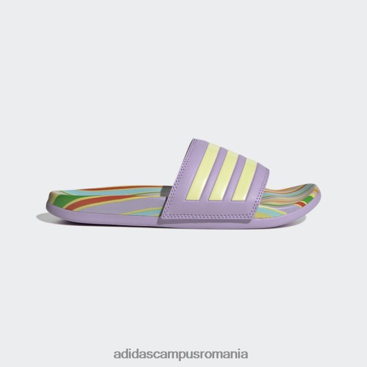 adidas campus romania sandale adilette confort purple glow femei strălucire violet/citrin perlat J266N216009