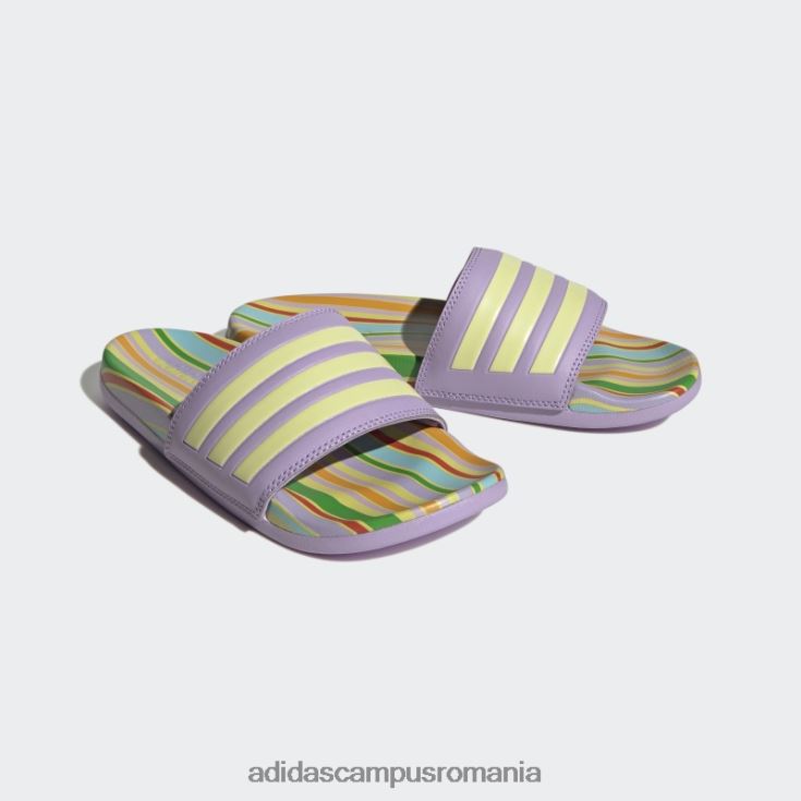 adidas campus romania sandale adilette confort purple glow femei strălucire violet/citrin perlat J266N216009