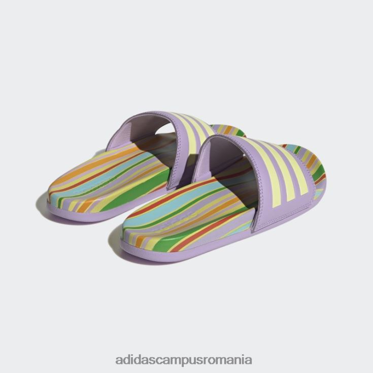 adidas campus romania sandale adilette confort purple glow femei strălucire violet/citrin perlat J266N216009