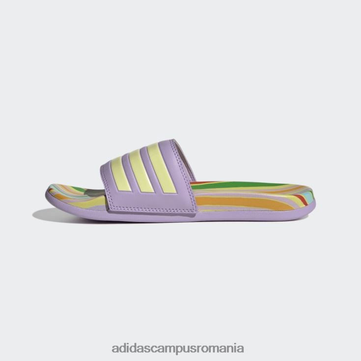adidas campus romania sandale adilette confort purple glow femei strălucire violet/citrin perlat J266N216009