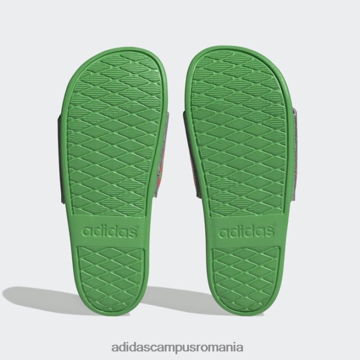 adidas campus romania sandale adilette confort violet femei mov/perlat citrin/verde J266N28450