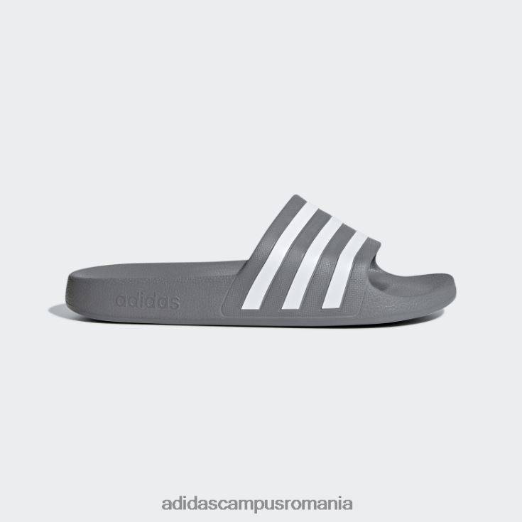 adidas campus romania tobogane adilette aqua gri femei gri/alb J266N216166