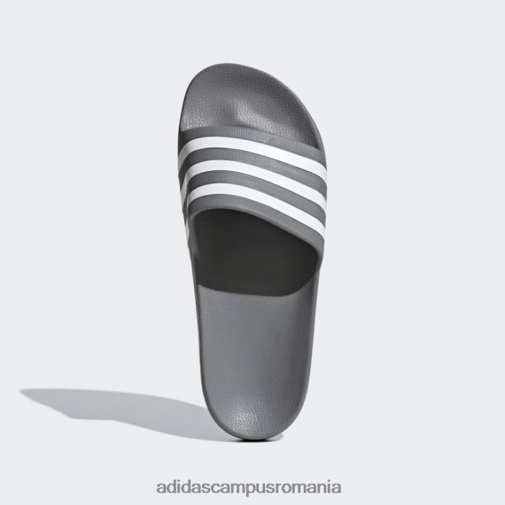 adidas campus romania tobogane adilette aqua gri femei gri/alb J266N216166