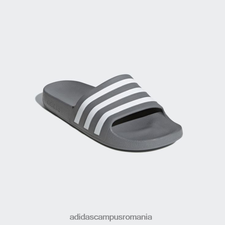 adidas campus romania tobogane adilette aqua gri femei gri/alb J266N216166