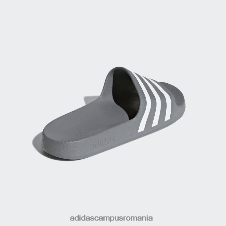 adidas campus romania tobogane adilette aqua gri femei gri/alb J266N216166