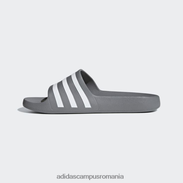 adidas campus romania tobogane adilette aqua gri femei gri/alb J266N216166