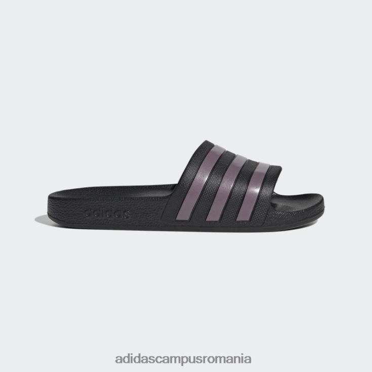 adidas campus romania tobogane adilette aqua mat violet met femei negru/violet mat met J266N28613