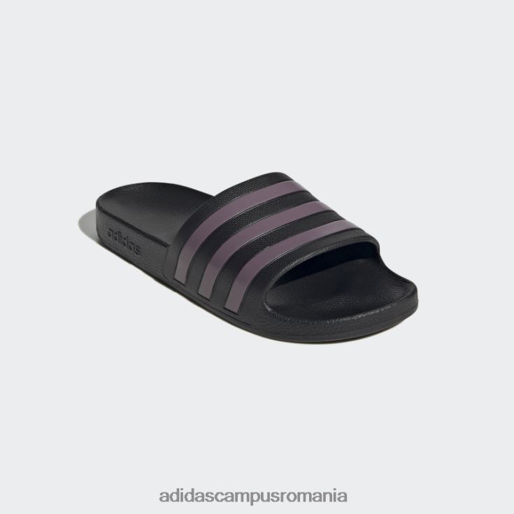 adidas campus romania tobogane adilette aqua mat violet met femei negru/violet mat met J266N28613