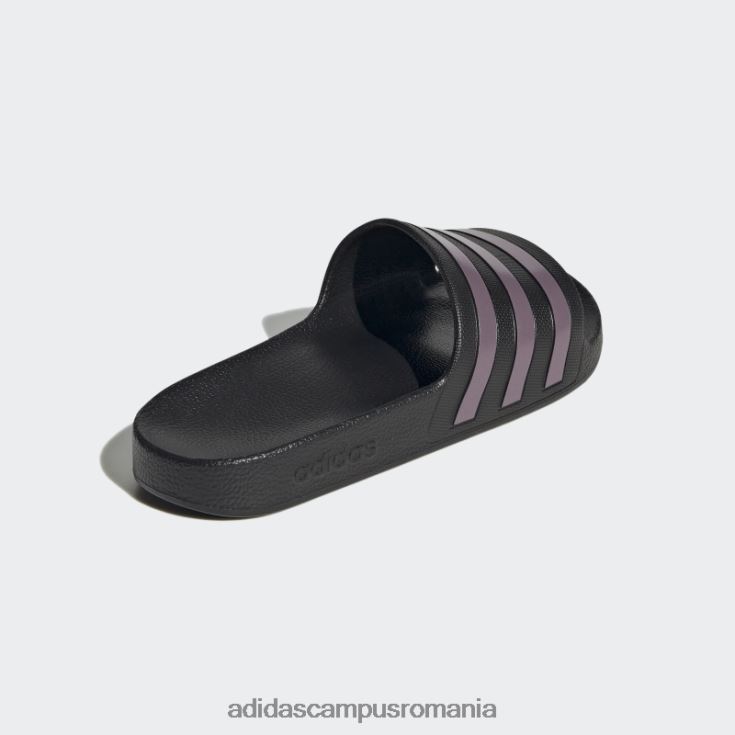 adidas campus romania tobogane adilette aqua mat violet met femei negru/violet mat met J266N28613