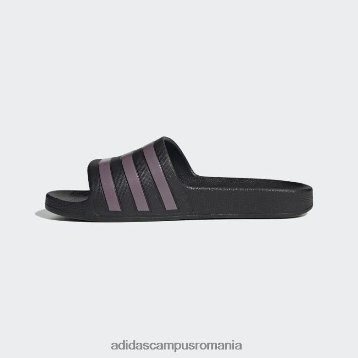 adidas campus romania tobogane adilette aqua mat violet met femei negru/violet mat met J266N28613