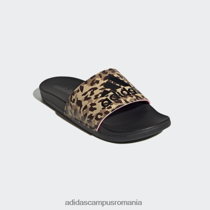 adidas campus romania tobogane adilette comfort beam pink femei negru/roz fascicul J266N215962