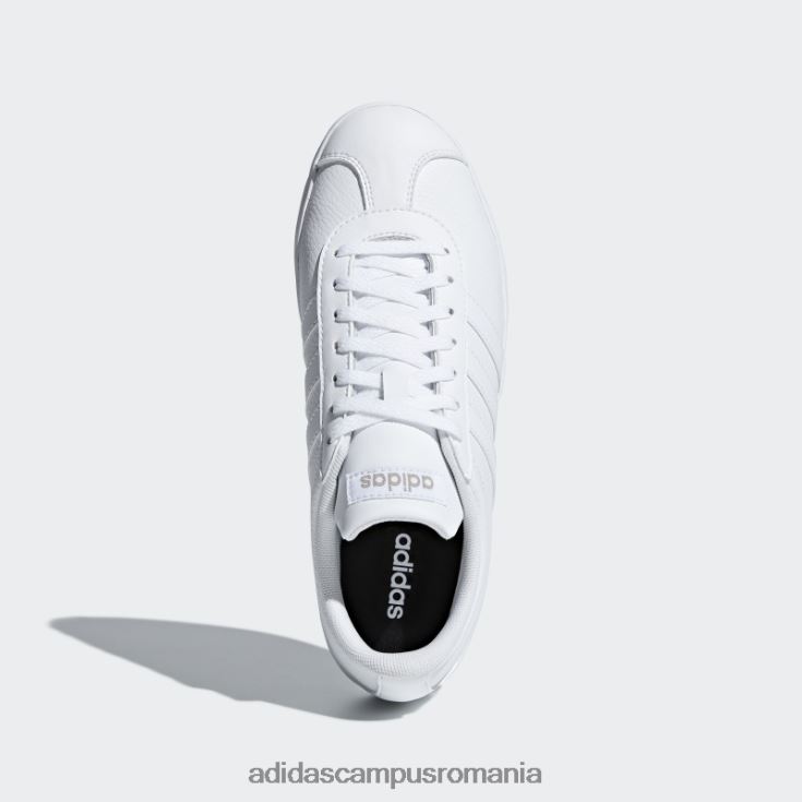 adidas campus romania vl court 2.0 pantofi albi femei alb/cibermetalic J266N215854