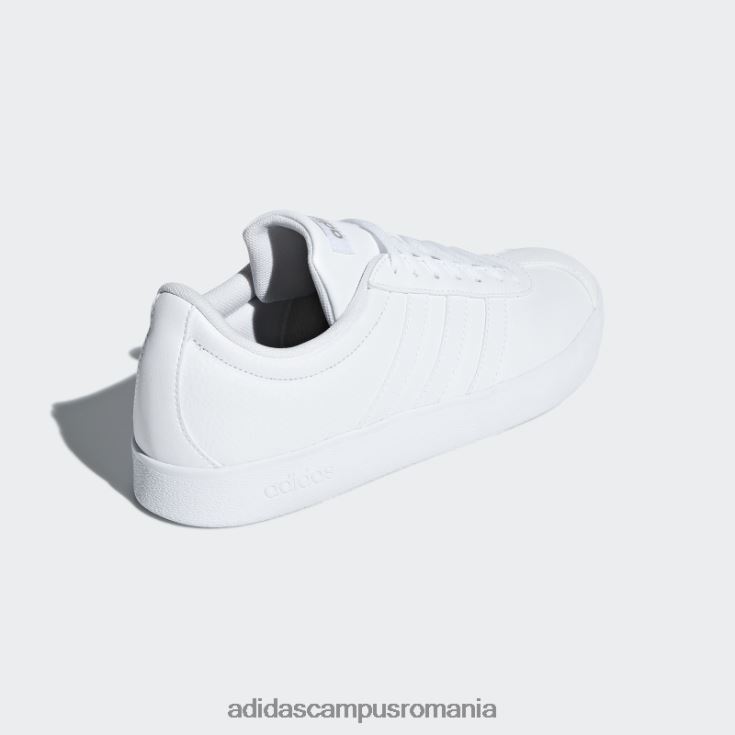 adidas campus romania vl court 2.0 pantofi albi femei alb/cibermetalic J266N215854