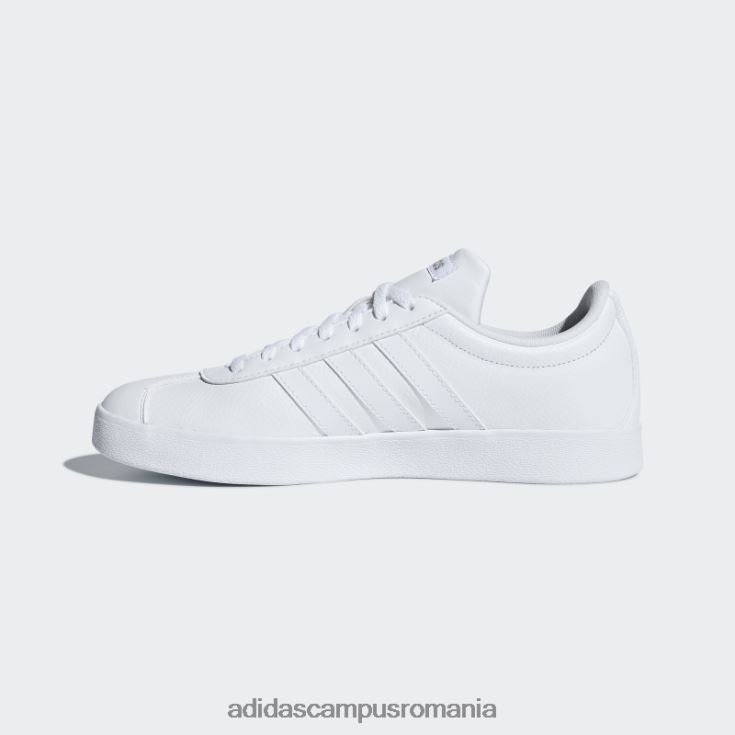 adidas campus romania vl court 2.0 pantofi albi femei alb/cibermetalic J266N215854
