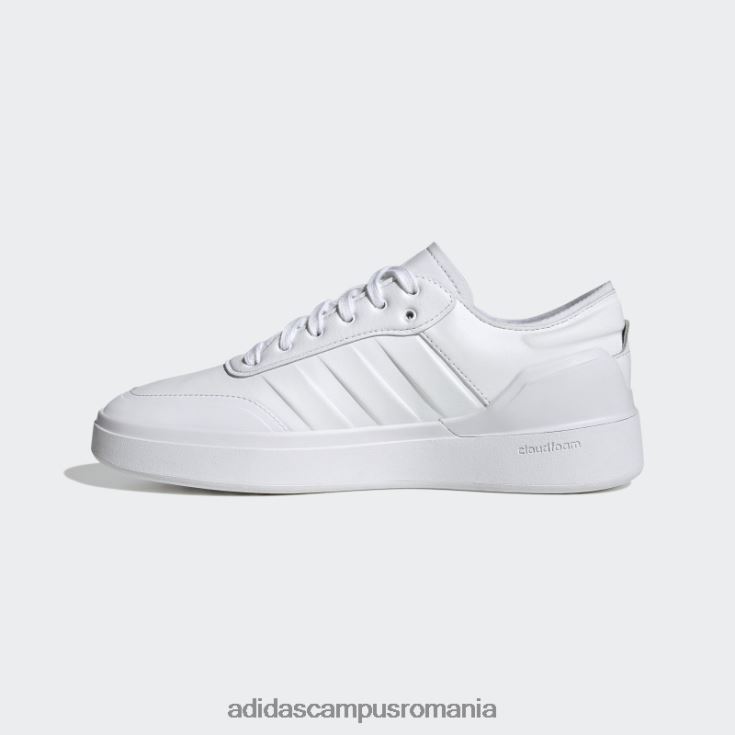 adidas campus romania white court revival cloudfoam modern lifestyle court comfort pantofi femei alb J266N215916