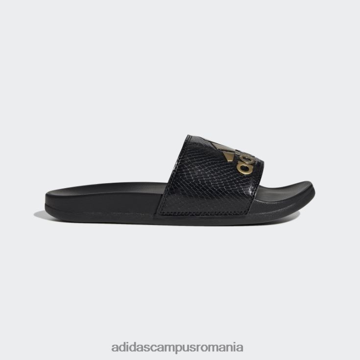 adidas campus romania diapozitive adilette comfort gold metalic femei negru/auriu metalic J266N28594