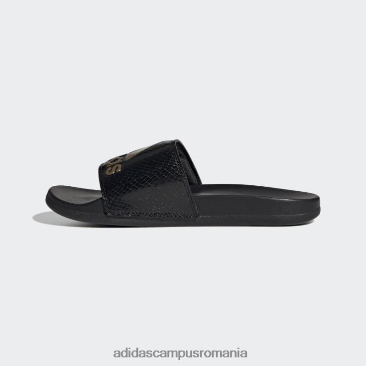 adidas campus romania diapozitive adilette comfort gold metalic femei negru/auriu metalic J266N28594