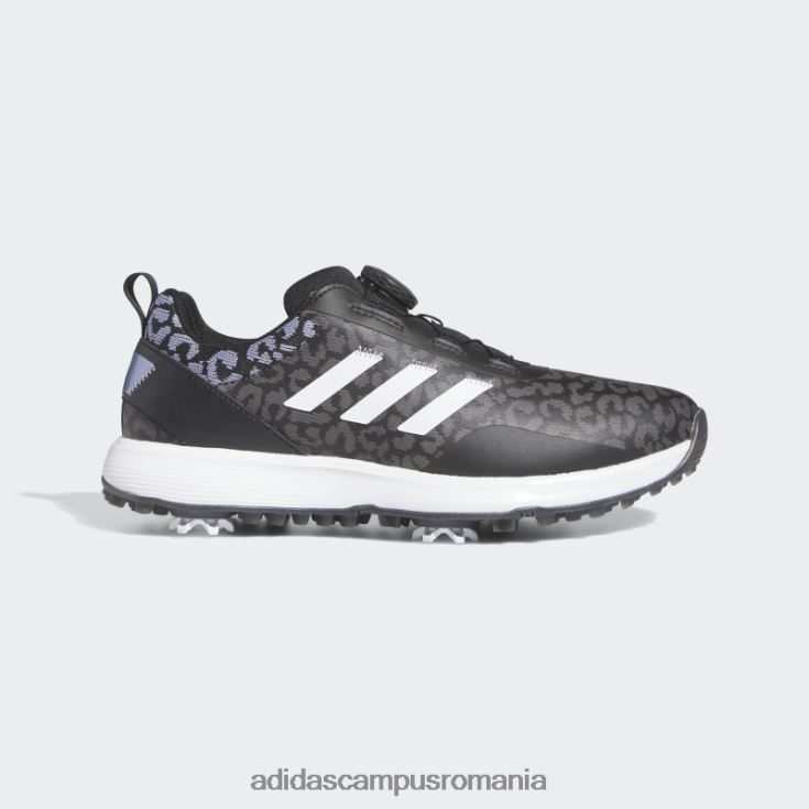 adidas campus romania pantofi de golf negri s2g boa adidas femei negru/alb/violet argintiu J266N28541