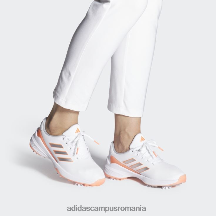 adidas campus romania pantofi de golf zg23 lightstrike alb adidas femei alb/argintiu/coral J266N216110