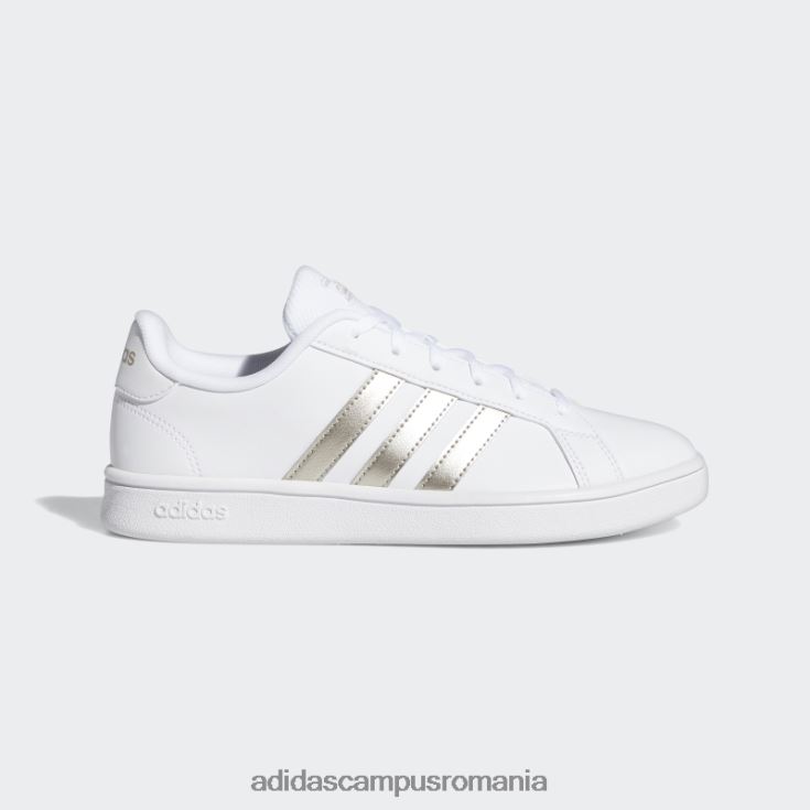 adidas campus romania pantofi de bază grand court platinum metalic femei alb/platină metalic J266N22133