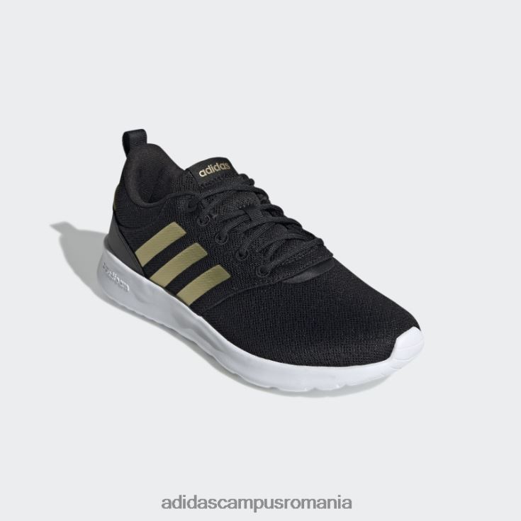 adidas campus romania pantofi qt racer 2.0 negri femei negru/auriu metalic/alb J266N22108