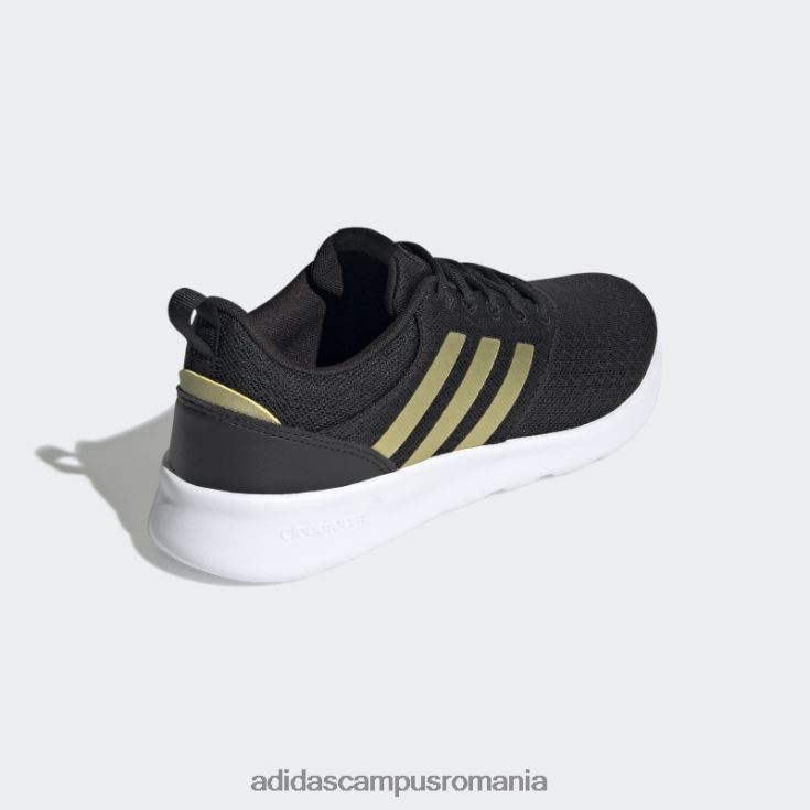 adidas campus romania pantofi qt racer 2.0 negri femei negru/auriu metalic/alb J266N22108