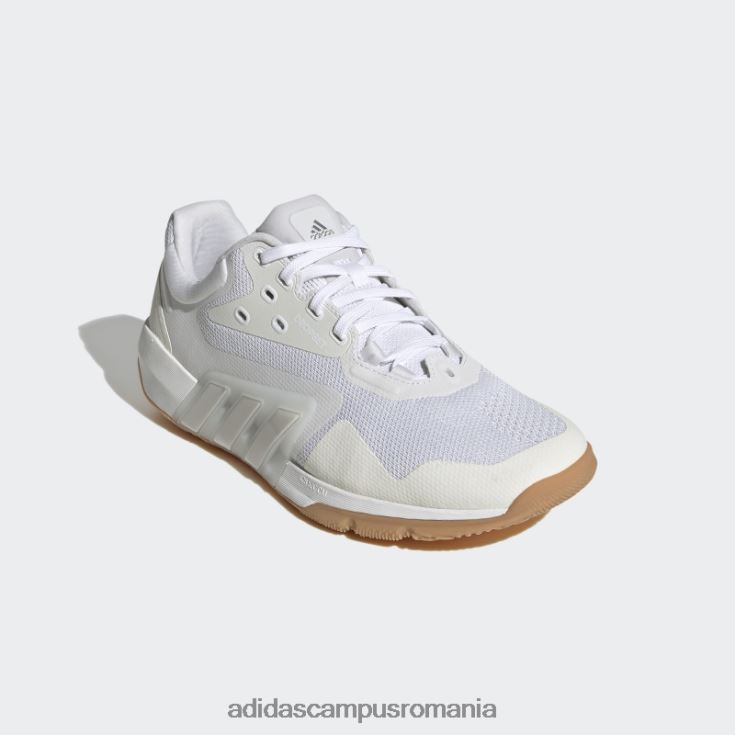 adidas campus romania pantofi antrenori albi dropset femei alb/gri liniuță/argintiu J266N23071