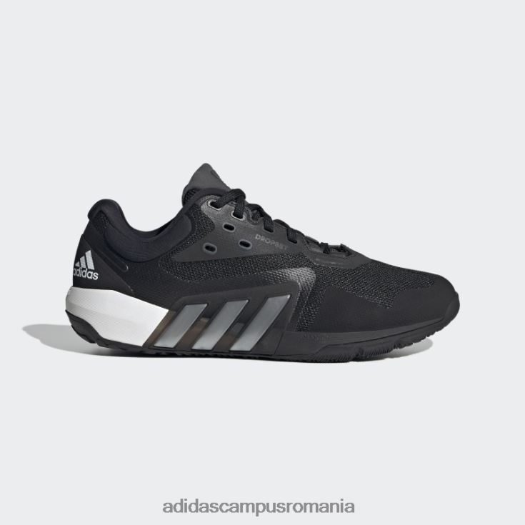 adidas campus romania pantofi antrenori albi dropset femei negru/argintiu/alb J266N28345