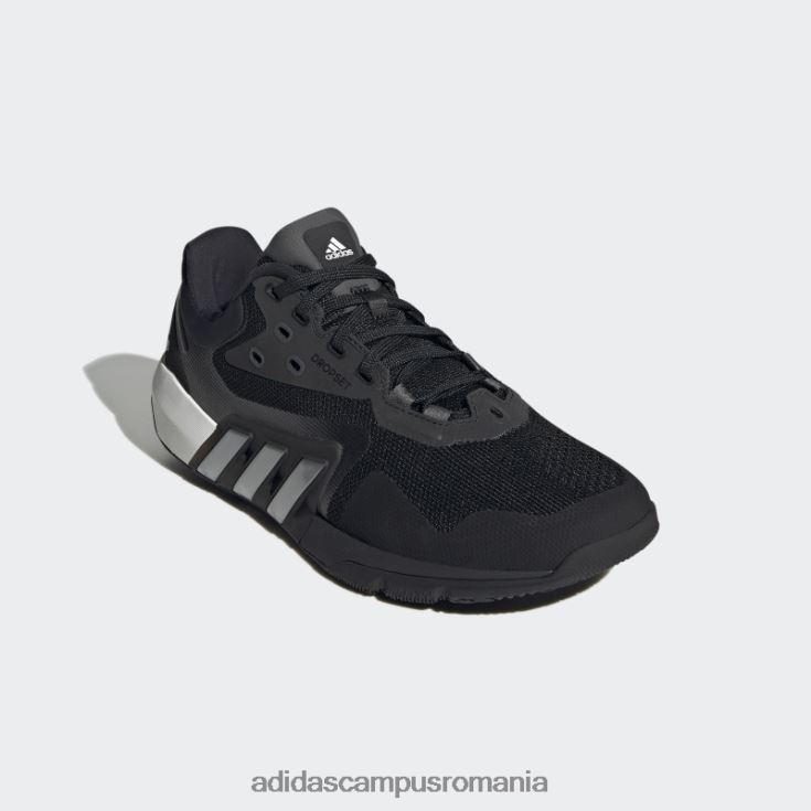adidas campus romania pantofi antrenori albi dropset femei negru/argintiu/alb J266N28345