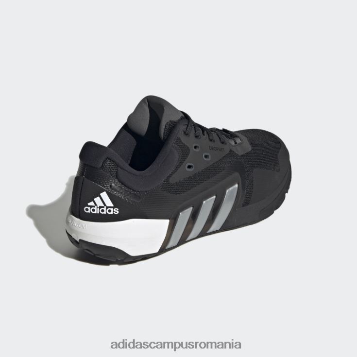 adidas campus romania pantofi antrenori albi dropset femei negru/argintiu/alb J266N28345