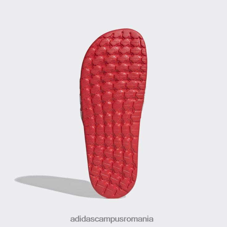 adidas campus romania adilette boost diapozitive albe femei alb/gri/rosu J266N216333