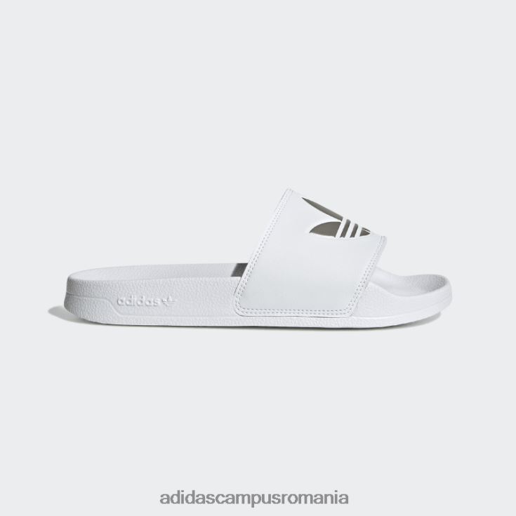 adidas campus romania adilette lite diapozitive albe femei alb/argintiu J266N21982