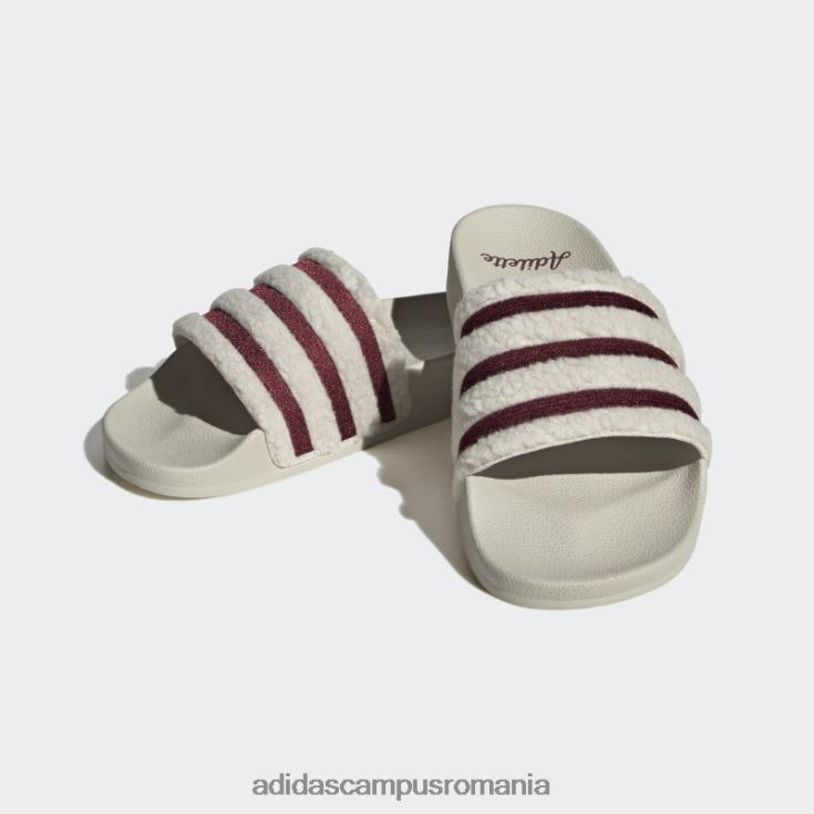 adidas campus romania adilette slides aluminiu femei aluminiu/rosu J266N215985