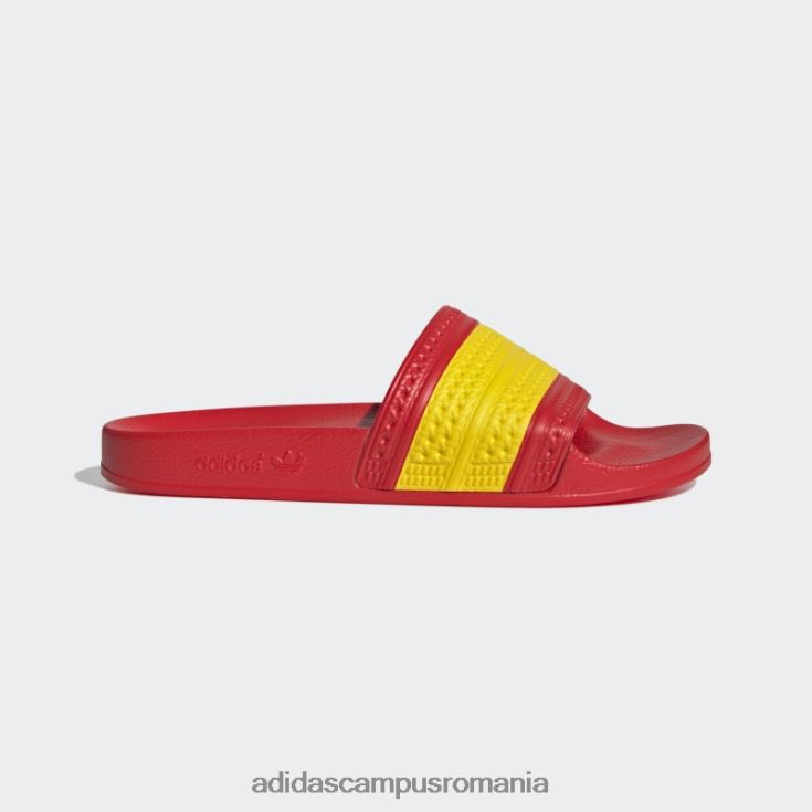 adidas campus romania adilette slides galben femei Roșu / galben J266N216329
