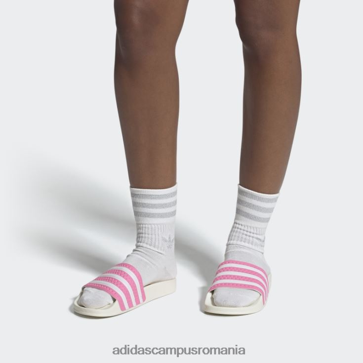 adidas campus romania diapozitive adilette albe femei roz/alb J266N28732
