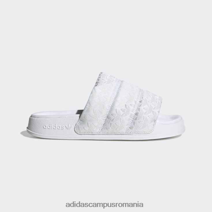 adidas campus romania diapozitive adilette essential albe femei alb J266N28342