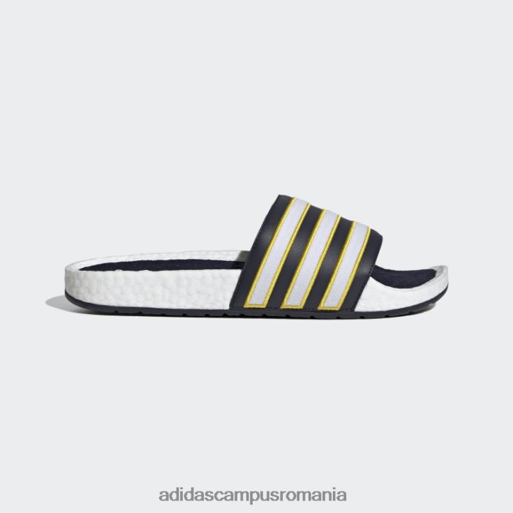 adidas campus romania diapozitive albe adilette boost femei alb/cerneală/galben J266N216331