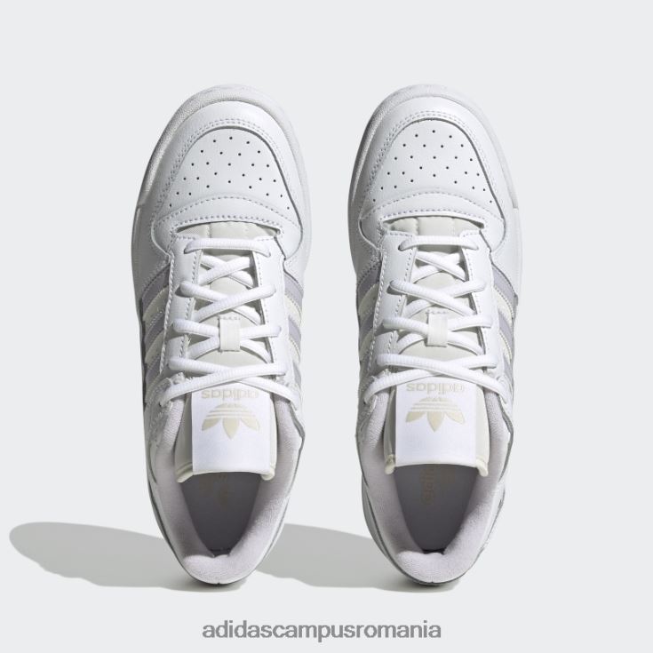 adidas campus romania fashion alb forum low pantofi clasici femei zori alb/argintii J266N215889