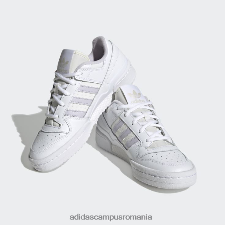 adidas campus romania fashion alb forum low pantofi clasici femei zori alb/argintii J266N215889