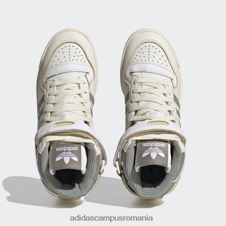 adidas campus romania forum 84 hi pantofi albi femei pietriș alb/argintiu J266N28564