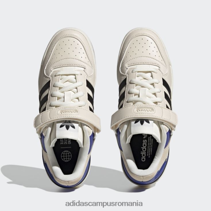 adidas campus romania forum blue pantofi joase femei alb/negru/albastru J266N21964