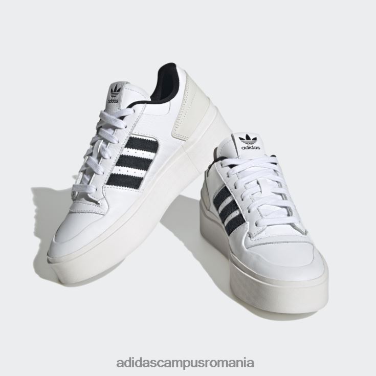 adidas campus romania forum excelent pantofi negri femei alb/negru/auriu metalic J266N215913