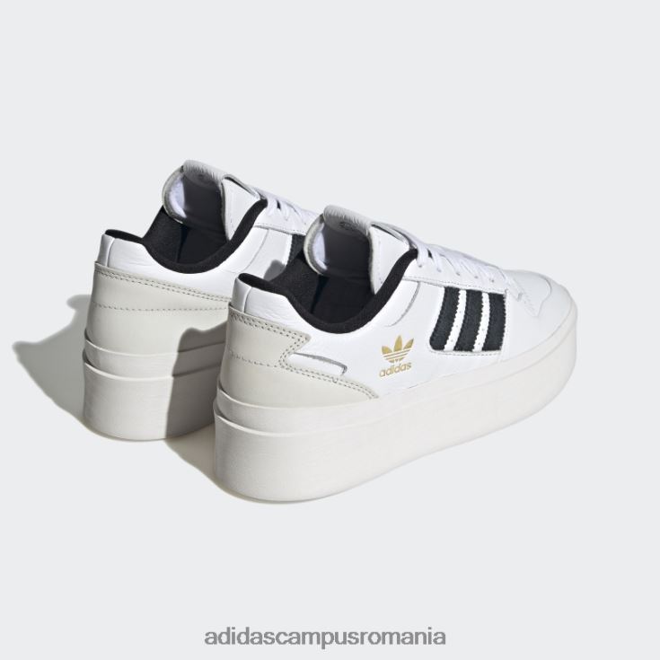 adidas campus romania forum excelent pantofi negri femei alb/negru/auriu metalic J266N215913